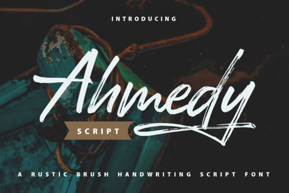 Ahmedy Rustic Brush Handwriting Script for Branding and Design