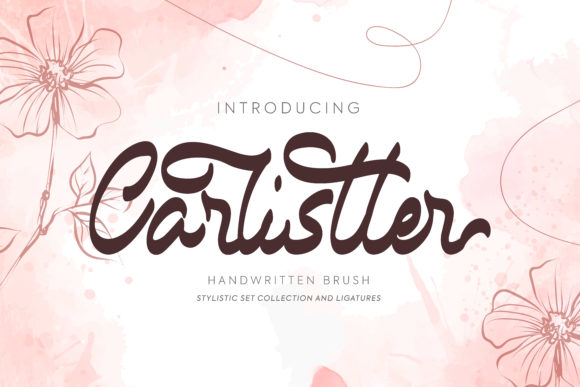 Carlistter: A Bold Handwritten Font for Crafters and Product Makers