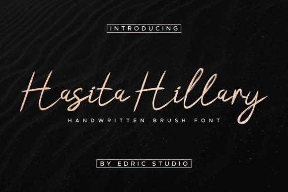 Hasita Hillary Font: A Script Handwritten Typeface for Authentic Branding