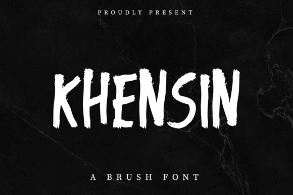 Khensin Font: A Handwritten Typeface for Bold Editorial Design