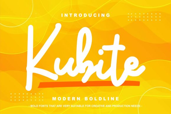 Kubite: A Handwritten Font for Editorial Elegance