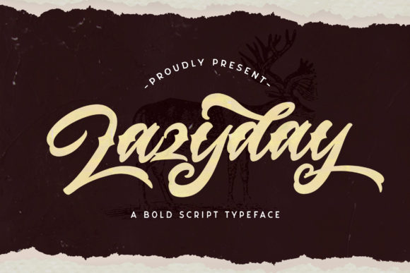 Lazyday Font: A Handwritten Typeface for Editorial Elegance