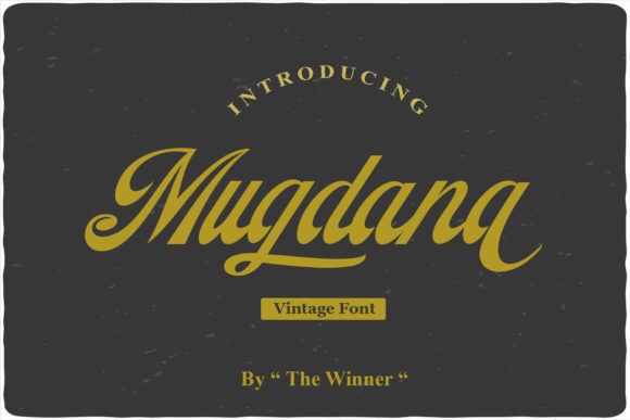 Mugdana: A Timeless Script Handwritten Font for Creative Projects