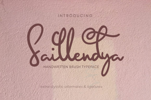 Saillendya: A Handwritten Font for Editorial Elegance